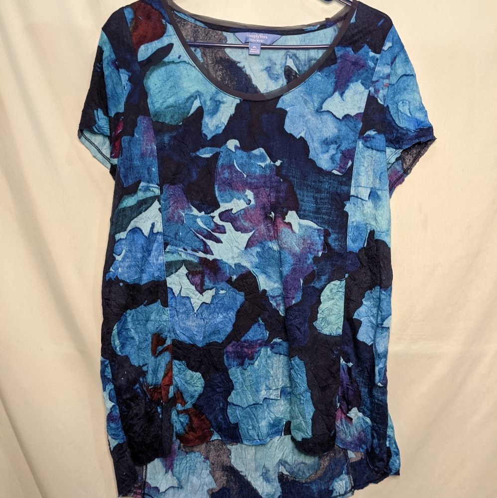Watercolor blues top